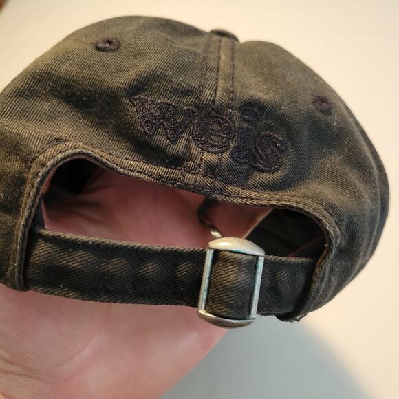 CALLAWAY Black Baseball Cap Raised Embroidered Logo Adjustable Strap WEIS - Picture 10 of 11